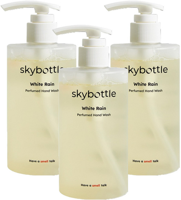 스카이보틀 퍼퓸 핸드워시 화이트레인, 3개, 300ml