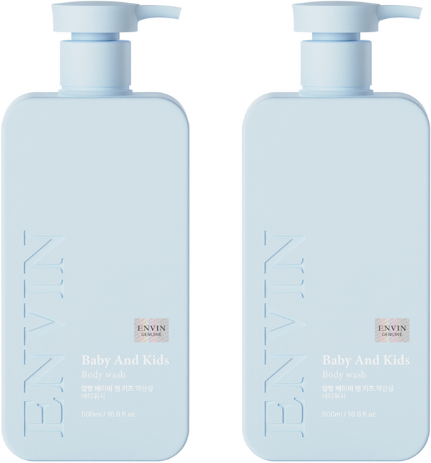 앙방 베이비 앤 키즈 약산성 바디워시, 500ml, 2개