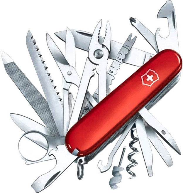 VICTORINOX 瑞士維氏 冠軍刀 瑞士製造袋裝刀 33種功能, 1支