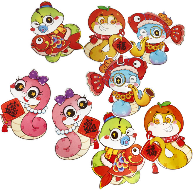 八捌發 可愛生肖紙拉旗, 生肖