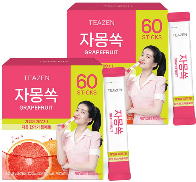 티젠 자몽쏙 분말차, 5g, 60개입, 2개
