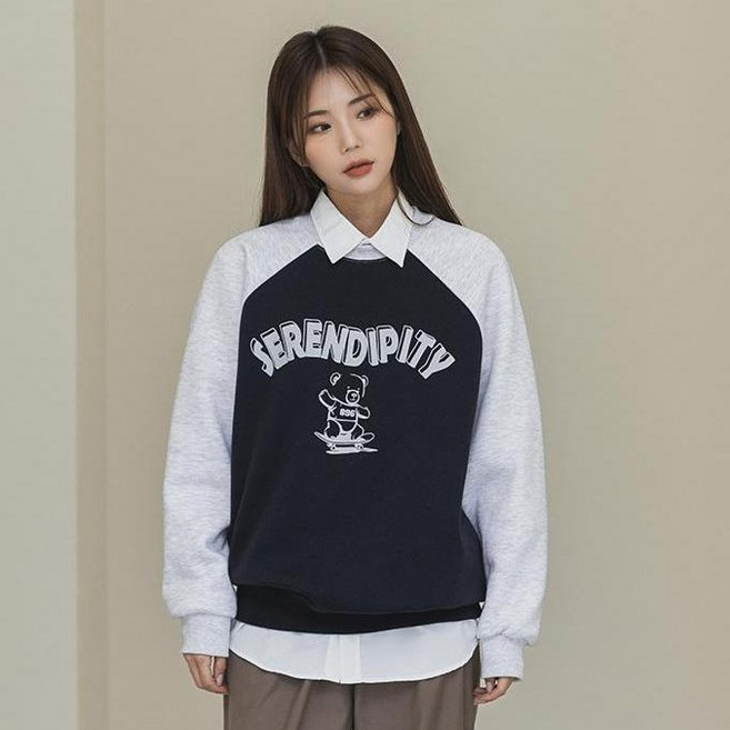 ALVINCLO 男女通用 SERENDIPITY 小熊拉克蘭大學T MAR545