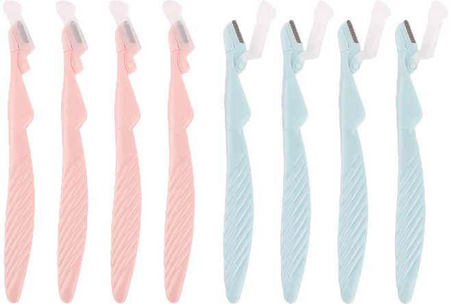 니켄 1/2 눈썹칼 2p, 피치, 스카이블루, 4세트