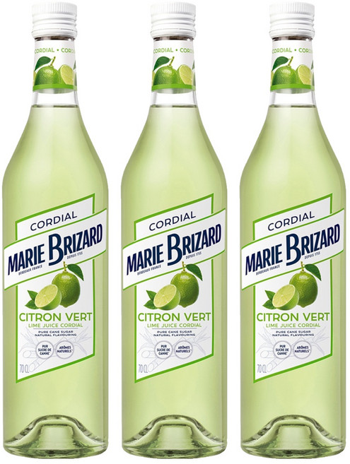 마리브리자드 라임주스코디얼 시럽, 700ml, 3개