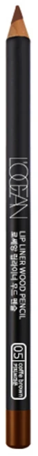 로쎄앙 립라이너 우드 펜슬 4 x 150 mm, 05호커피브라운, 1개 - 쿠팡