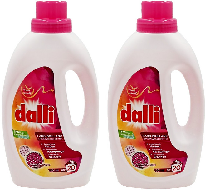dalli 達麗 洗衣精 艷色鎖色, 1.1L, 2瓶