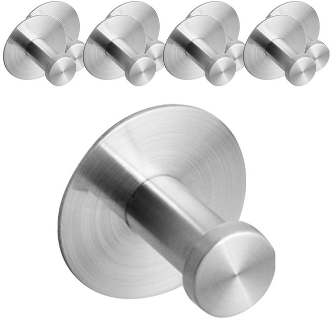 모나코올리브 파워접착 스텐 원형스틱 옷걸이, 9개