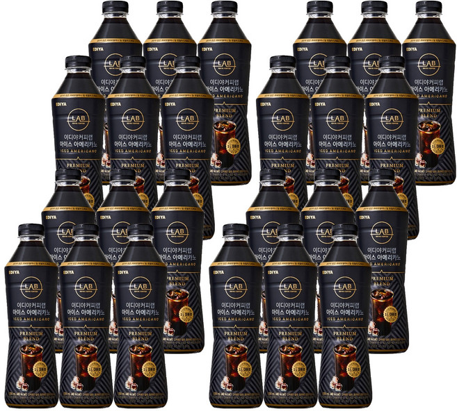 이디야커피연구소 아이스 아메리카노, 1L, 24개