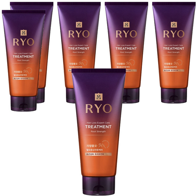 려 자양윤모 9EX 탈모증상전문케어 모근강화 헤어트리트먼트, 330ml, 6개