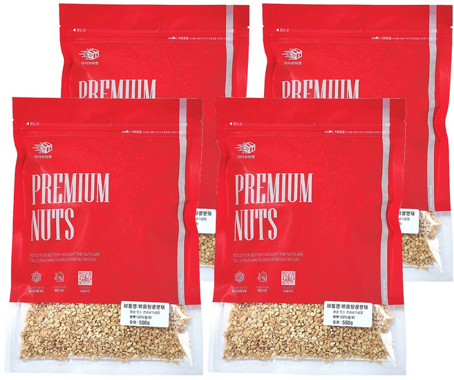다다모마켓 볶음 땅콩 분태, 500g, 4개