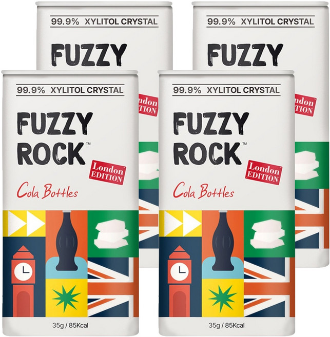 퍼지락 자일리톨 크리스탈 캔디 콜라향, 35g, 4개