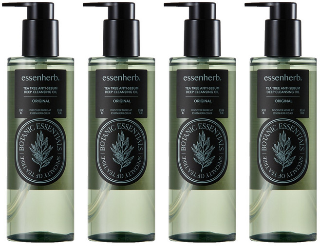 essenherb 茶樹抗皮脂深層清潔油, 300ml, 4個