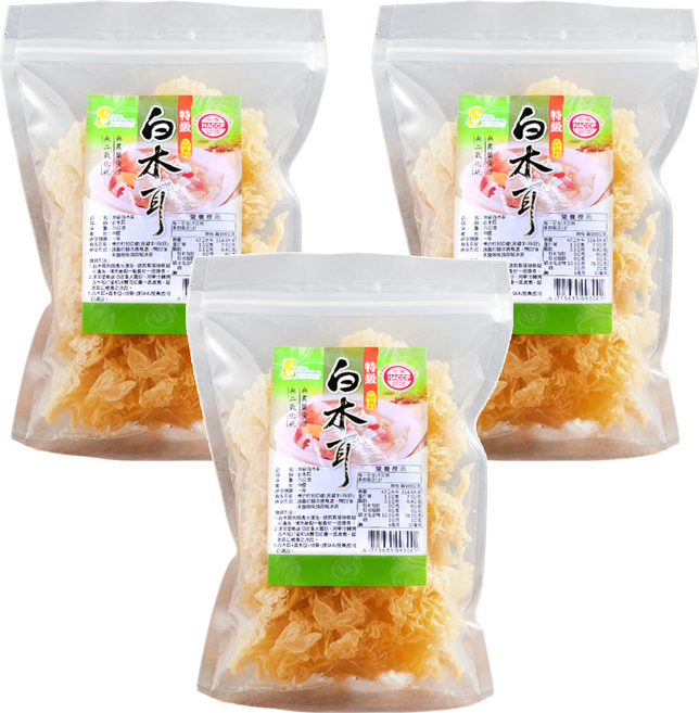 超賀 特級白木耳, 75g, 3包
