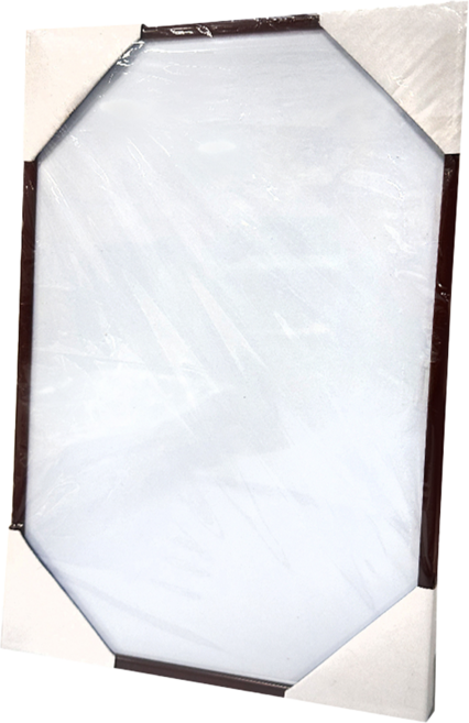 HUNDRED PICTURES 百耘圖 300P 鋁製畫框 內含紙板及正面透明片 背面含掛勾x2、掛繩x1、四角鎖點, 咖啡色, 1個