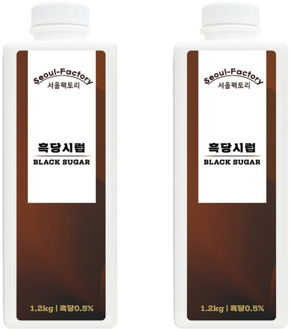 서울팩토리 흑당시럽, 1.2kg, 2개