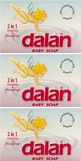 dalan 達欖 嬰兒溫和修護潔膚皂, 100g, 3個