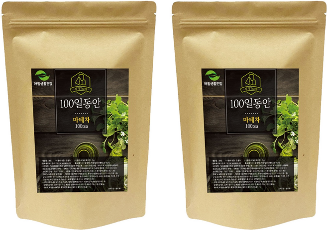 해밀생활건강 마테차 삼각티백, 1.2g, 100개입, 2개