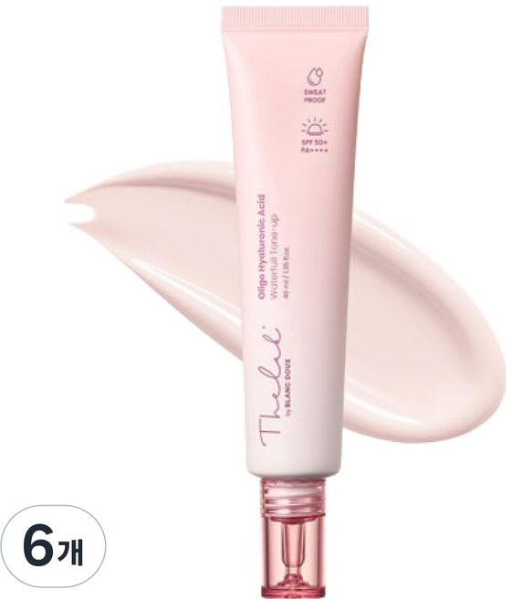 더랩바이블랑두 올리고 히알루론산 워터풀 톤업 선크림 SPF50+ PA++++, 40ml, 6개