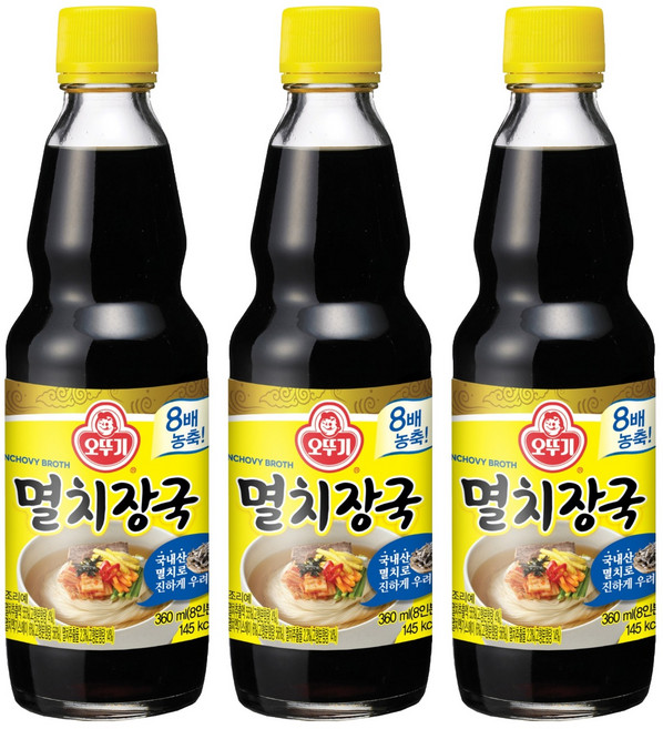 오뚜기 멸치장국, 360ml, 3개