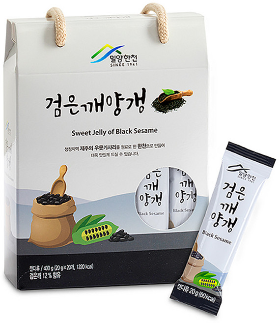 밀양한천 검은깨양갱, 1개, 400g