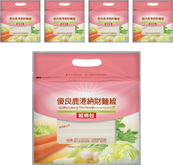 鄉傳 優良鹿港納財麵線, 1.6kg, 5包