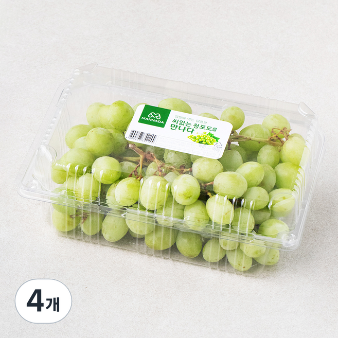 만나다 미국산 씨없는 청포도, 900g, 4개