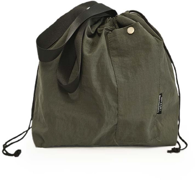 까사라이프 경량 보냉 방수 도시락 가방, 카키, 1개