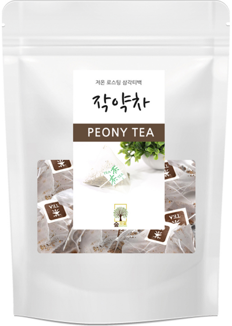 숲으로허브 작약차 삼각티백, 1g, 1개입, 100개