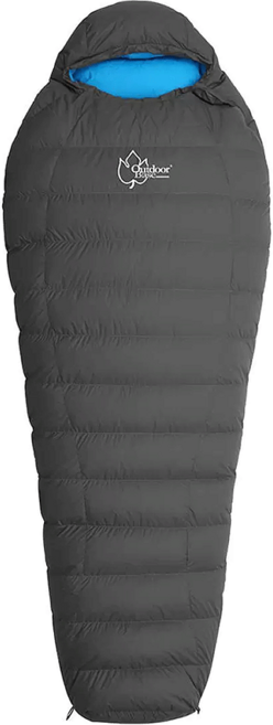 Outdoor Base 成人羽絨睡袋, 灰色, 1個