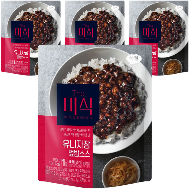 더미식 유니자장 덮밥소스, 4개, 150g