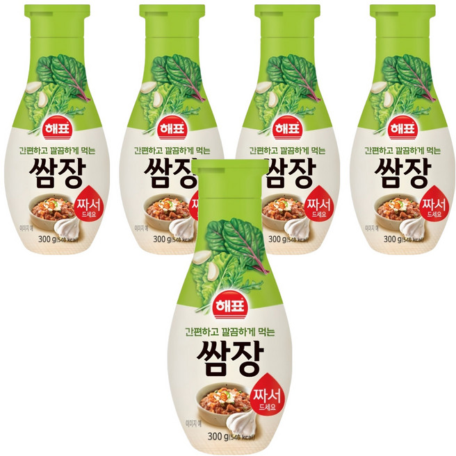 해표 쌈장, 300g, 5개