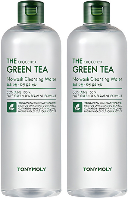 토니모리 더촉촉 그린티 클렌징워터, 500ml, 2개