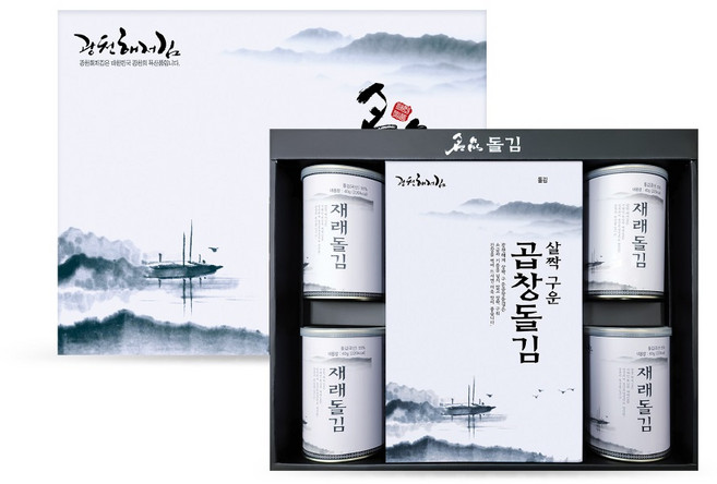광천해저김 명품돌김 선물세트 5호 + 쇼핑백, 1세트