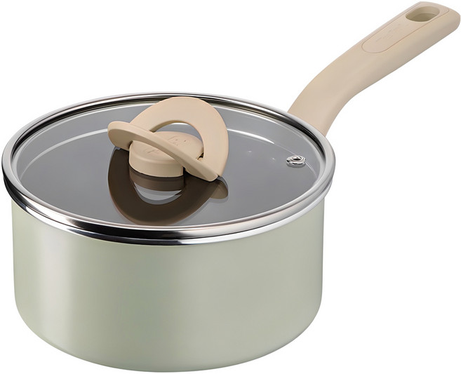 테팔 인덕션 티타늄 블라썸 편수냄비, 18cm, 민트, 1개