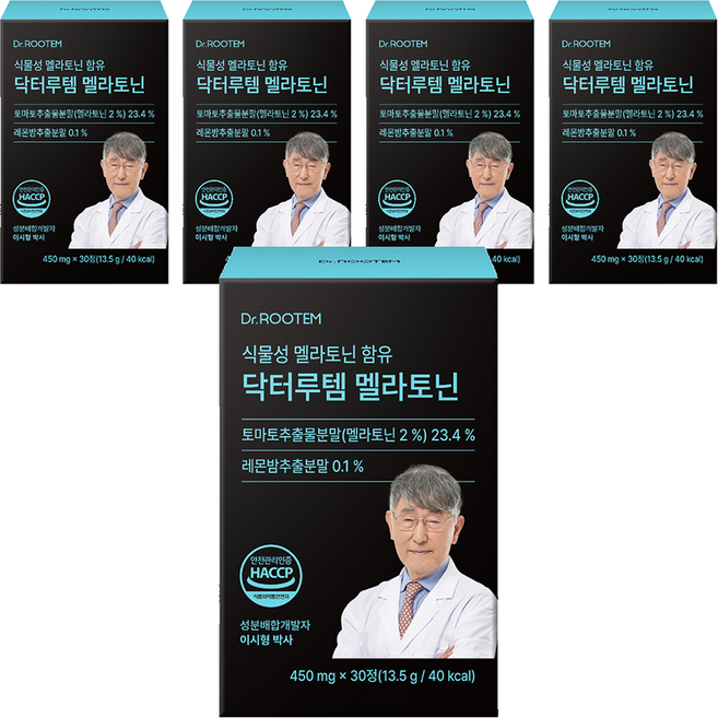 닥터루템 정품 멜라토닌, 30정, 5개