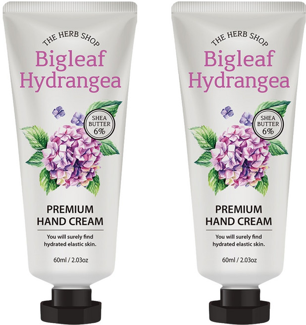 더허브샵 핸드크림 수국, 60ml, 2개