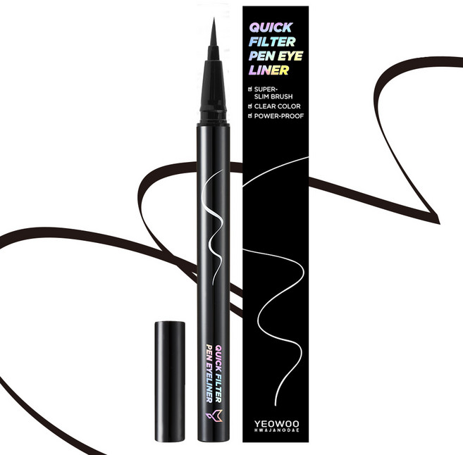 여우화장대 워터프루프 퀵필터 펜 아이라이너 0.5g, 블랙프레소, 1개