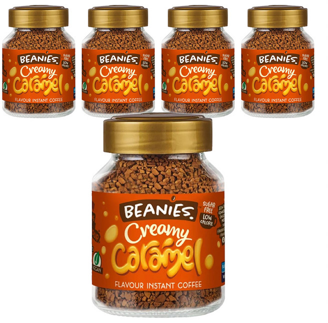 BEANIES 即溶咖啡 香濃焦糖風味, 50g, 1罐, 5罐