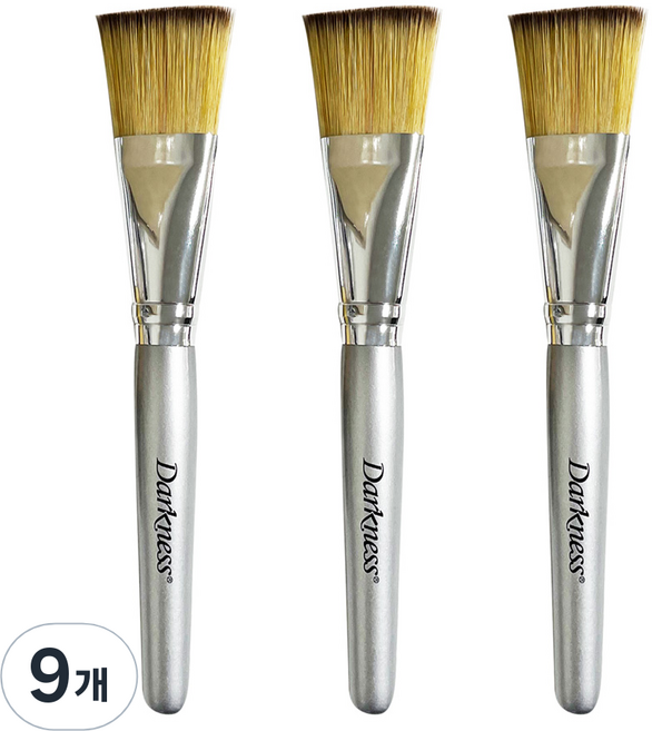 다크니스 피부미용 팩 붓, 9개, 혼합색상