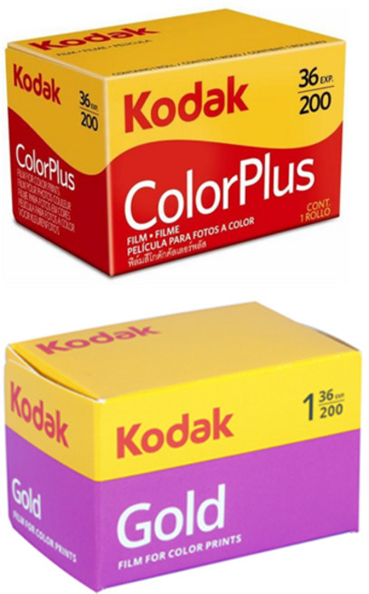 KODAK 柯達 GOLD底片 36入+Colorplus 200彩色負片膠捲36入, 1套