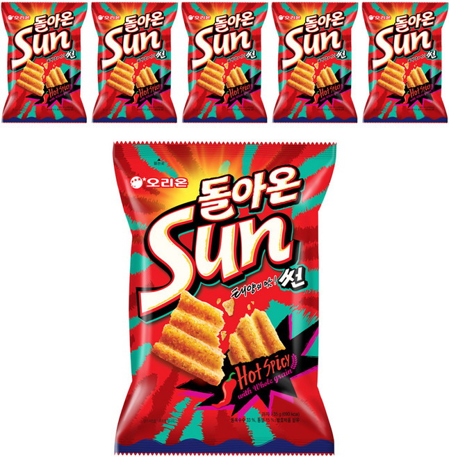 오리온 태양의 맛 썬, 135g, 6개