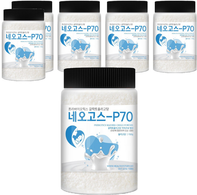 건강스토리 프리바이오틱스 갈락토올리고당 네오고스 - P70, 150g, 6개