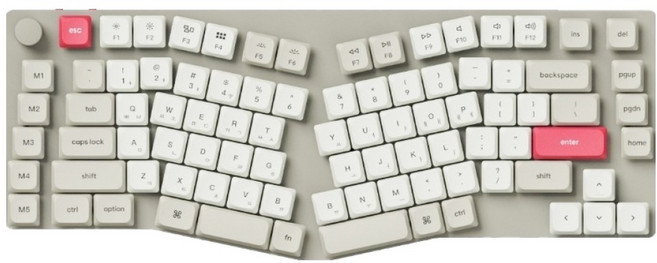 키크론 K15 MAX 유무선 기계식 텐키리스 키보드 핫스왑, 레트로, K15M-S1, 적축