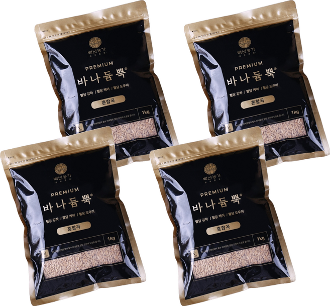 백년농가 바나듐뿍 혼합곡, 4개, 1kg