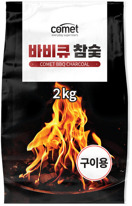 코멧 바비큐 참숯, 2kg, 1개