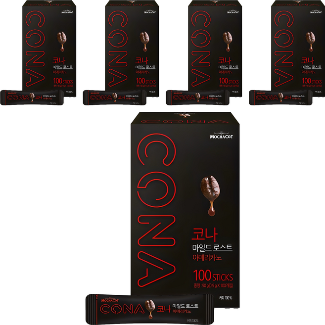 CONA 마일드로스트 원두커피스틱, 900mg, 100개입, 5개