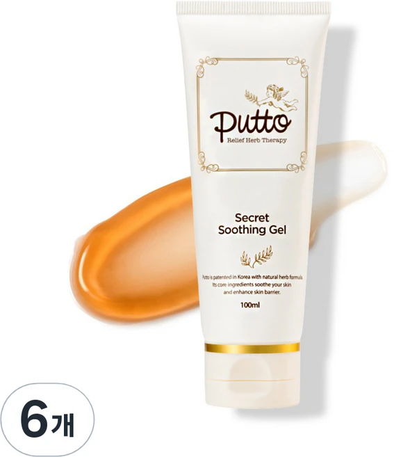 퓨토 시크릿 수딩젤, 6개, 100ml - 쿠팡