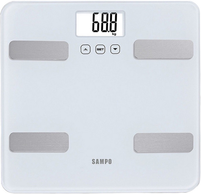 SAMPO 聲寶 健康管理體重計, 1個, BF-Z2307SL-W, 白色