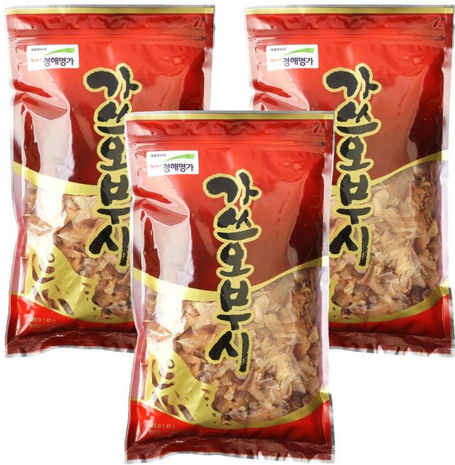 chonghaemyongga 柴魚片, 40g, 3個