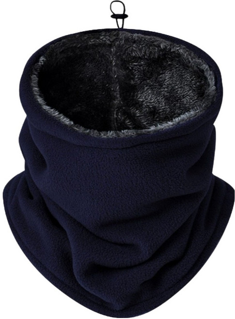 하임픽 겨울용 털모자 겸용 기모 안감 방한 넥워머, 네이비, 1개
